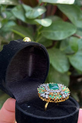 Hemohandicrafts- Emerald squared - Green